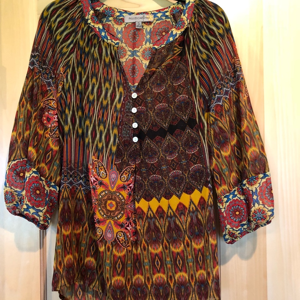 Figueroa & flower blouse - size small